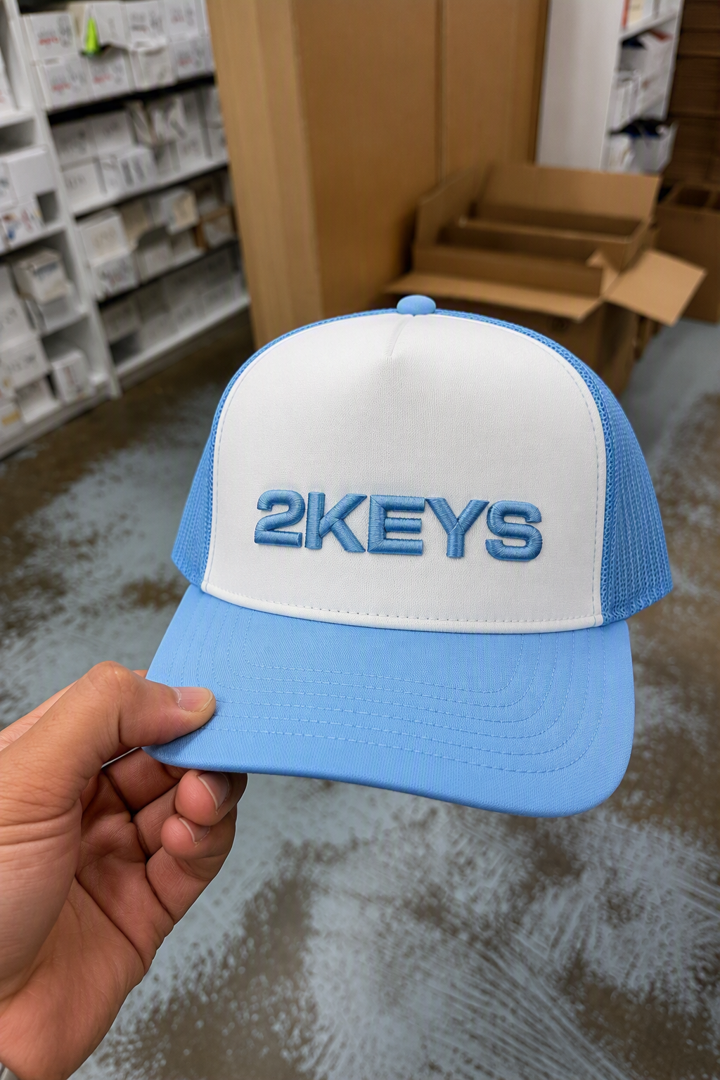 2KEYS — Smurf Blue Baseball Cap