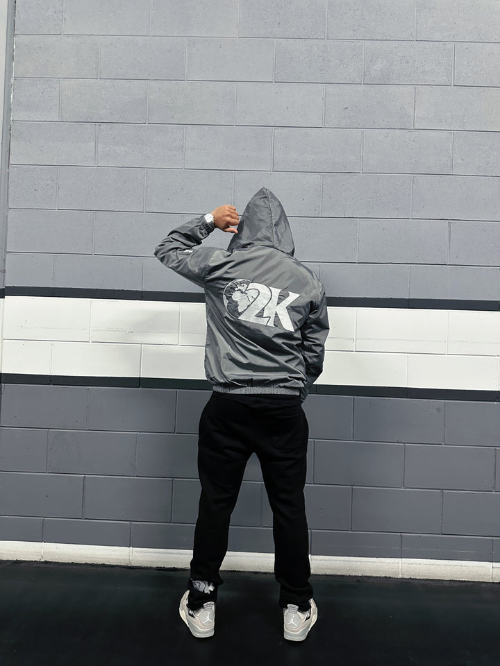 Gun Metal Grey Windbreaker