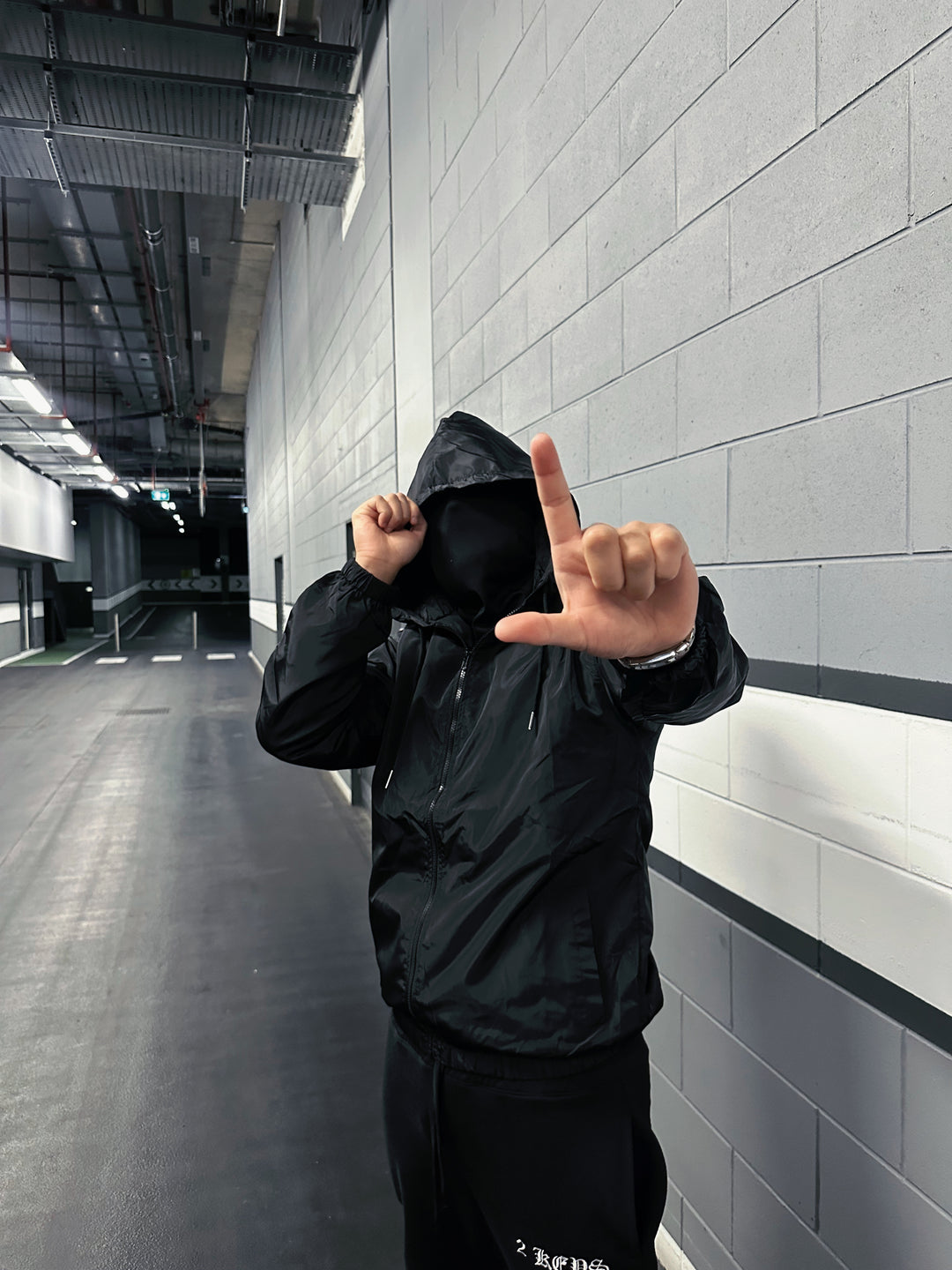 Phantom Black Windbreaker