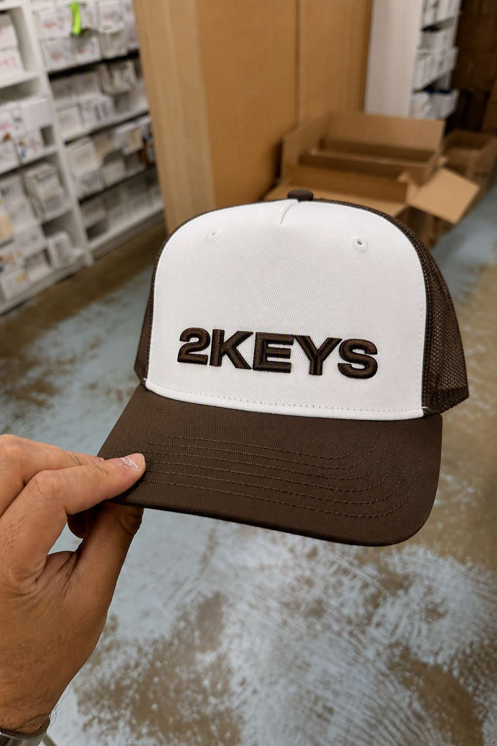 2KEYS —  Chocolate Brown Baseball Cap